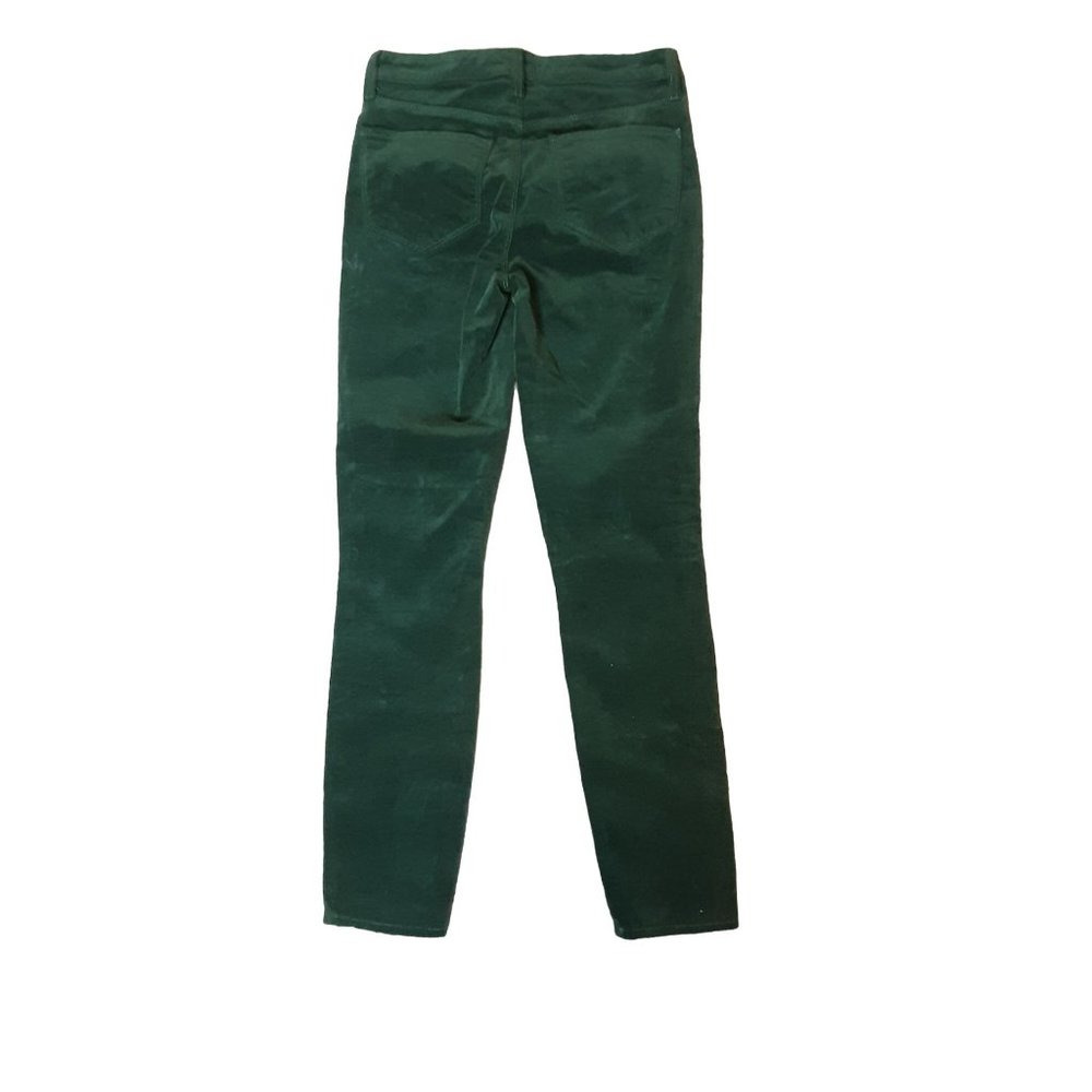 NWT L'AGENCE Margot High Rise Skinny Velvet Green Size 25 - Picture 2 of 10